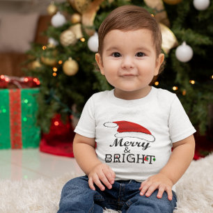 Camiseta Feliz e Brilho com o Natal