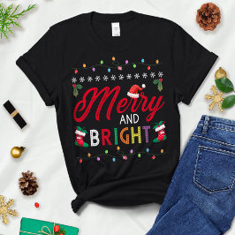 Camiseta Feliz E Brilho - Natal - Natal Da Família