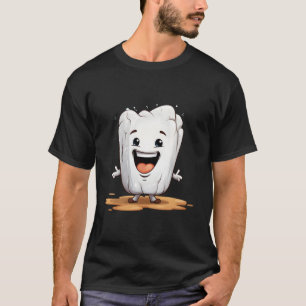 Camiseta Feliz e Engraçado Dentista Dentária Dentista Dentá
