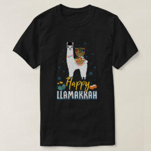 Camiseta Feliz e engraçado Llamakkah Hanukkah Llama