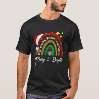 Camiseta Feliz E Feliz Natal Mulheres Meninas Cristo