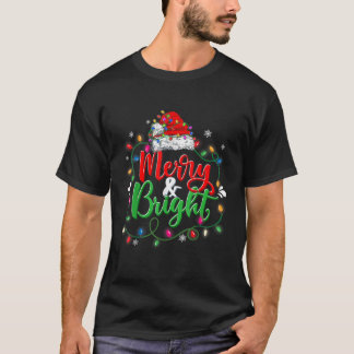 Camiseta Feliz E Feliz Natal Mulheres Meninas Felizes