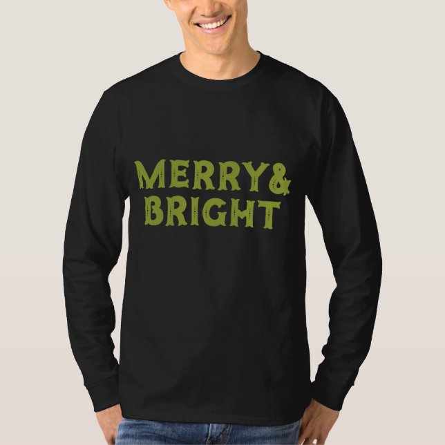 Camiseta Feliz e Feriado Brilhante (Frente)