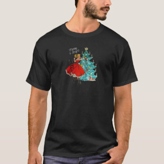 Camiseta Feliz e Garota Brilhante Enganando Chri