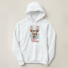 Camiseta Feliz e Hoodie de Natal Brilhante