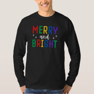 Camiseta Feliz E Natal Brilhante