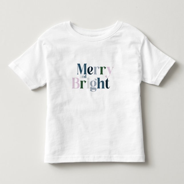 Camiseta Feliz E Natal Brilhante (Frente)