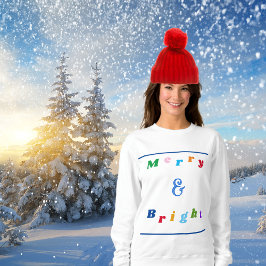 Camiseta Feliz e Natal Moderno Brilhante