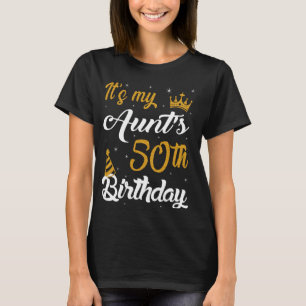 Camiseta Feliz é o 50º aniversário da minha tia, 1975, 50 a