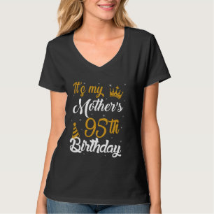 Camiseta Feliz é o 95º aniversário da minha mãe 1930 95 ano