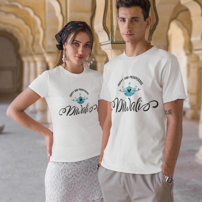 Camiseta Feliz e próspero Diwali (Criador carregado)