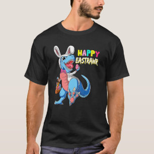 Camiseta Feliz Eastrawawr T Rex Dinosaur Bunny Easter Egg B