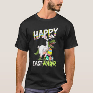 Camiseta Feliz Eastrawawr T Rex Dinosaur Easter Bunny Egg E