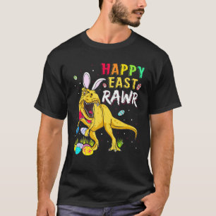 Camiseta Feliz Eastrawawr T Rex Dinosaur Easter Bunny Egg E