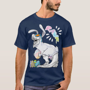 Camiseta Feliz Eastrawawr T Rex Dinosaur Easter Bunny Ovo C