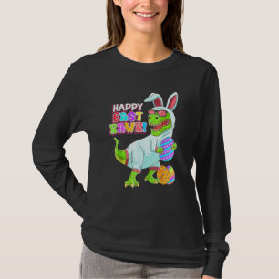 Camiseta Feliz Eastrawawr T Rex Dinosaur Easter Bunny Ovo C