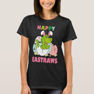 Camiseta Feliz Eastrawr T Rex Dinosaur Teen Girls East