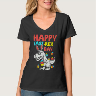 Camiseta Feliz Eastrawr T Rex Dinosaur Teen Girls East