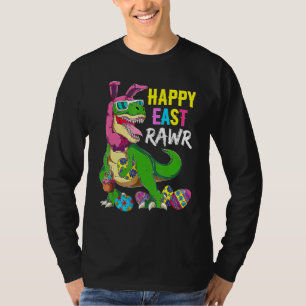 Camiseta Feliz Eastrawr T Rex Dinosaur Teen Girls East