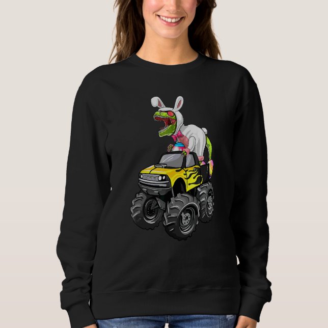 Camiseta Feliz Eastrawr T Rex Monster Páscoa B (Frente)