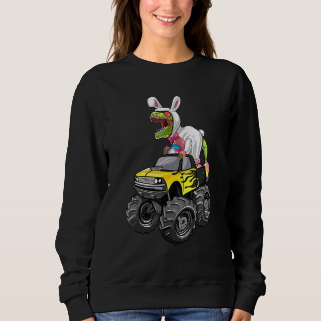 Camiseta Feliz Eastrawr T Rex Monster Páscoa B (Frente)