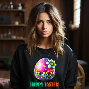 Camiseta Feliz Eggster - Faca de Ovos de Páscoa