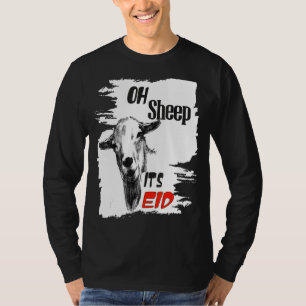 Camiseta Feliz Eid Adha Mubarak Legal Islâmico Ovino
