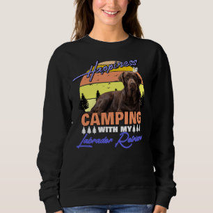Camiseta Feliz Em Acampar Com Meu Retriever Labrador