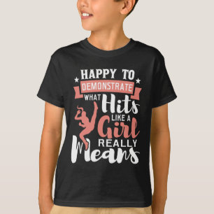 Camiseta Feliz Em Manifestar - Karate Taekwondo Mistura Mar