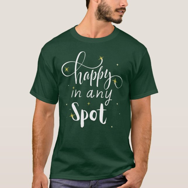 Camiseta Feliz Em Qualquer Ponto (Frente)