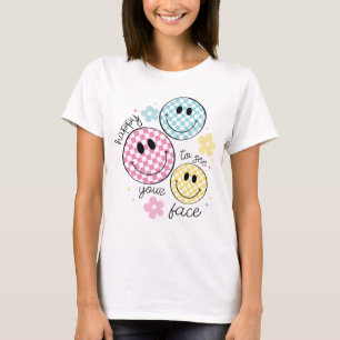 Camiseta feliz em ver seu rosto Professor de volta à escola