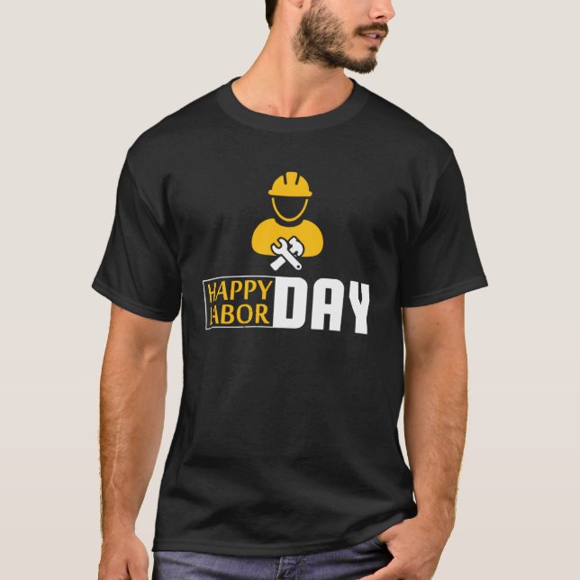 Camiseta Feliz Engenheiros de trabalhadores da União do Dia (Frente)