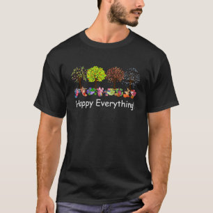 Camiseta Feliz Engraçado Tudo Axolotls Todas As Seasons