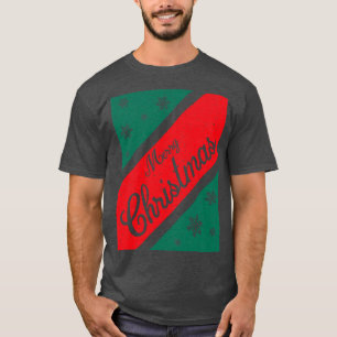Camiseta Feliz Estilo de Vintage de Natal