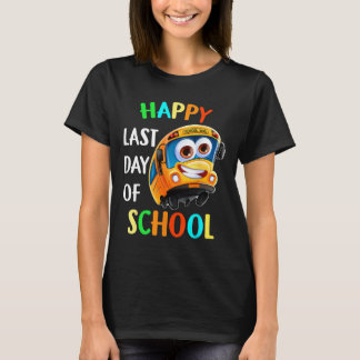 Camiseta Feliz Estudante De Condutores De Ônibus Do Último 