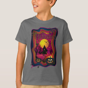 Camiseta Feliz evento noturno do Halloween "Treine or Trick