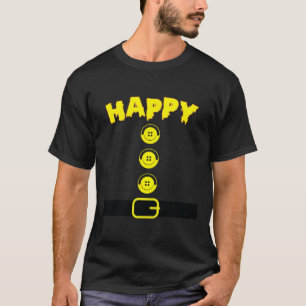 Camiseta Feliz Fama de Cor de Figurino do Dia das Bruxas Fe