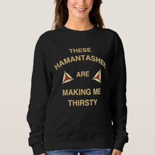 Camiseta Feliz Fantasia de Purim Esses Hamantashen Estão Me
