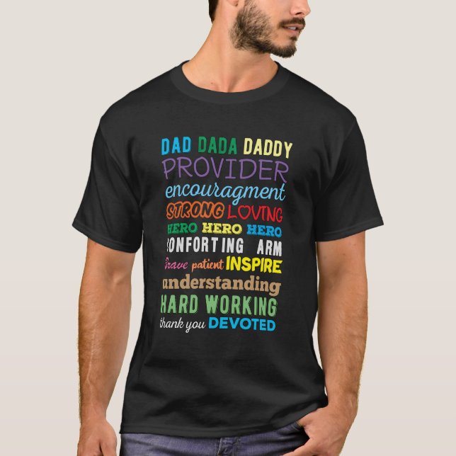 Camiseta Feliz Fath Feliz do Pai Amável e Poderoso Avô (Frente)