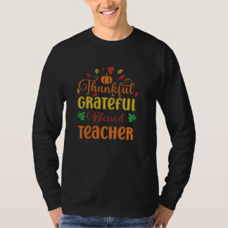 Camiseta Feliz Feliz Abençoado Professor Caído Do Que