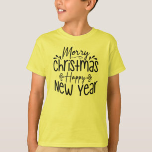 Camiseta Feliz Feliz ano novo de Natal