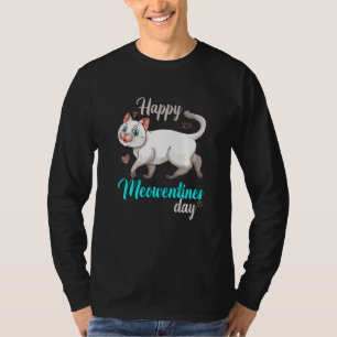 Camiseta Feliz Feliz Dia Feliz Gato Gatinho Engraçado Para