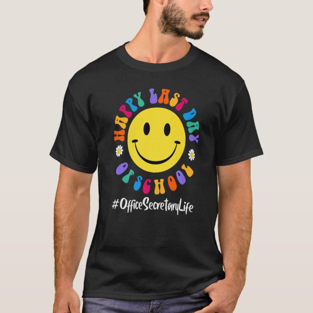Camiseta Feliz Feliz Dia Passado Do Secretário Do Escritóri (Frente)