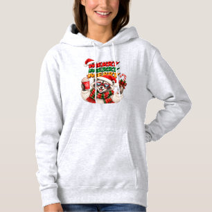 Camiseta Feliz Feliz Feliz Natal Guaxinim Cacau Quente