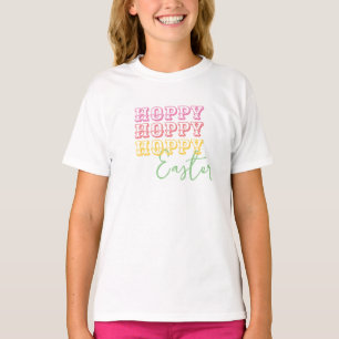 Camiseta Feliz Feliz Feliz Páscoa