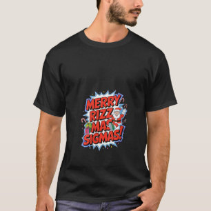 Camiseta Feliz feminina Rizz Mas Sigmas Natal Papai Noel