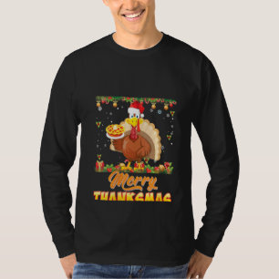 Camiseta Feliz feminina Thanksmas Papais noeis turcos Elf T