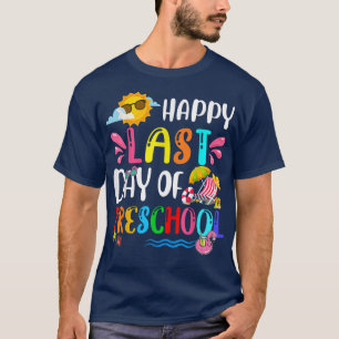 Camiseta Feliz Feriado De Verão No Último Dia Da Escola