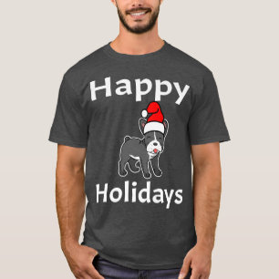 Camiseta Feliz Feriado Francês Cão-Grande-Vouro Anim