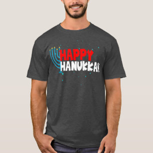 Camiseta Feliz Feriado Judaico Festivo Chanukah Luz o Mim